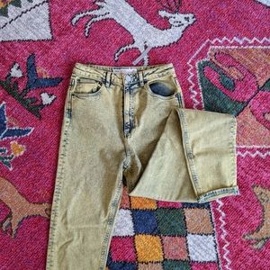 NWT lemon acid wash ASOS mom jeans